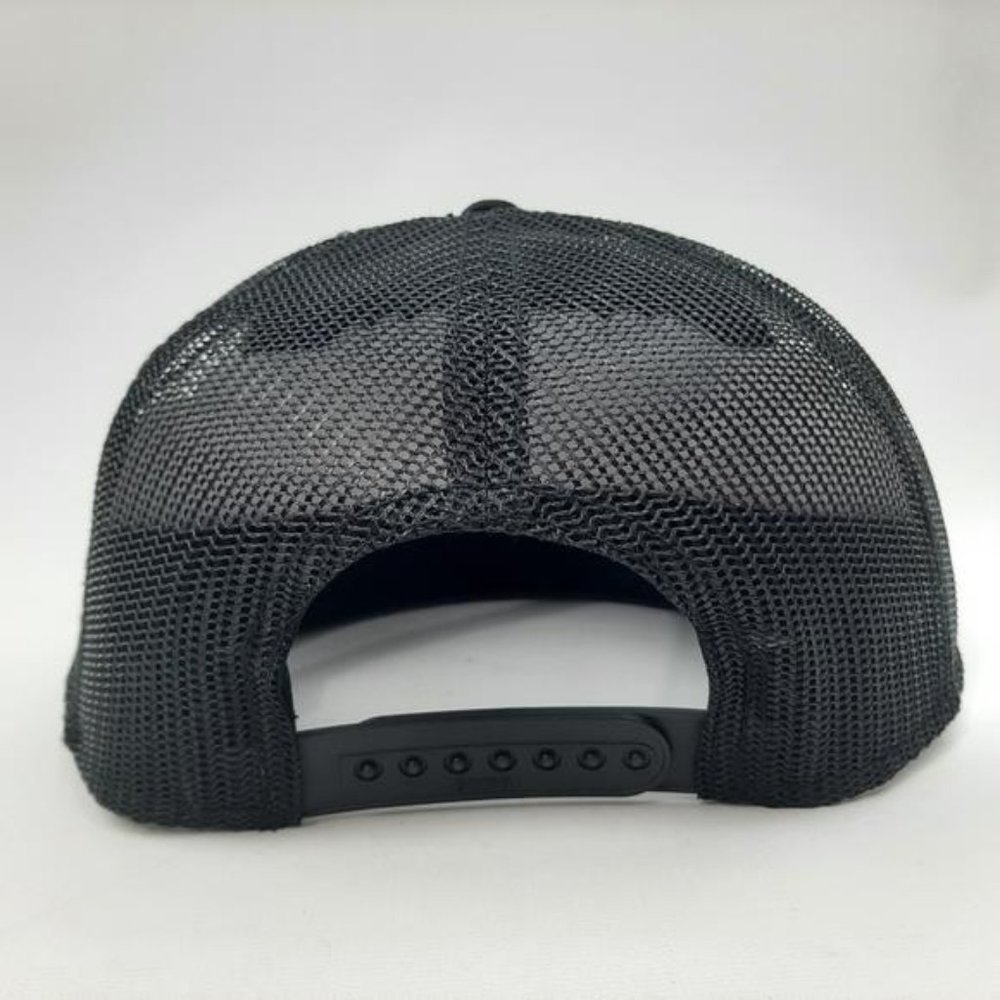 American Biker Retro Willy G Embroider Flat Bill Trucker Mesh Snapback Harley HD - Picture 3 of 8
